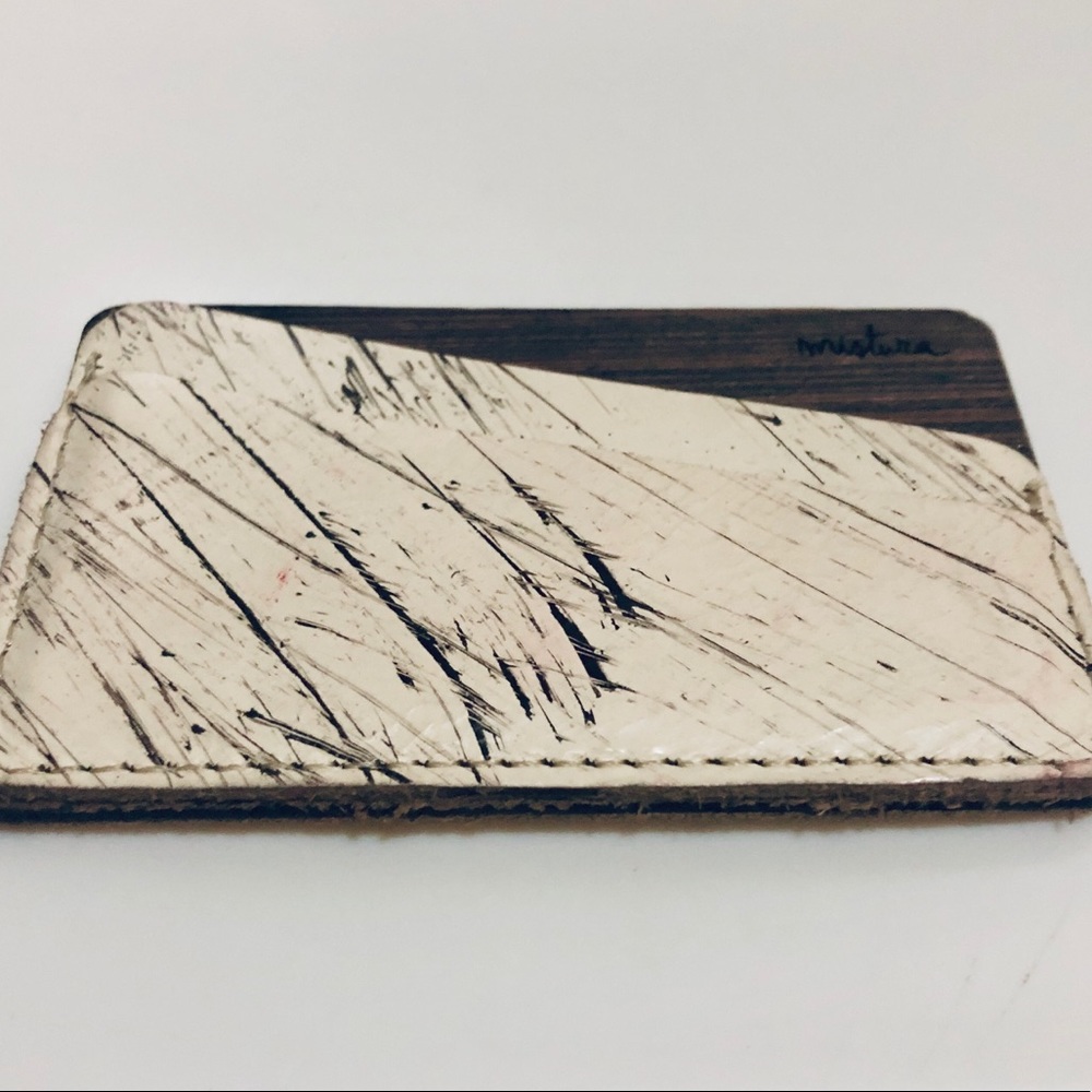 Mistura Leather/Wood Card Holder